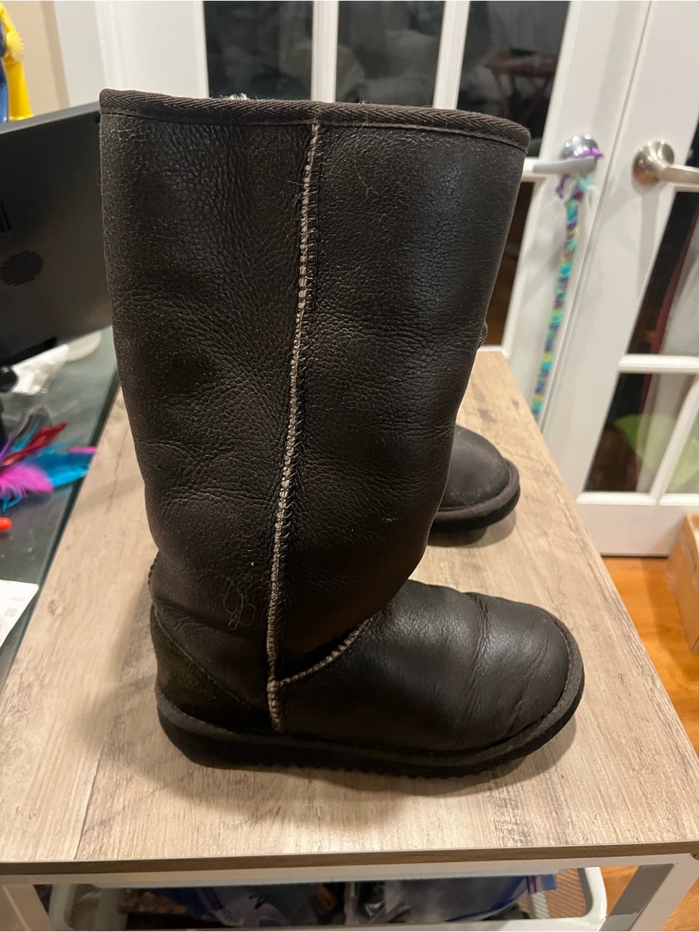 Australia Luxe Collective Black Shearling-Lined Winter Boots